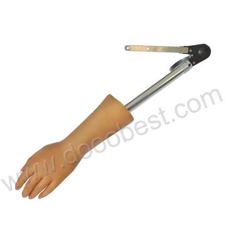 Foaming cosmetic hand for elbow disarticulation