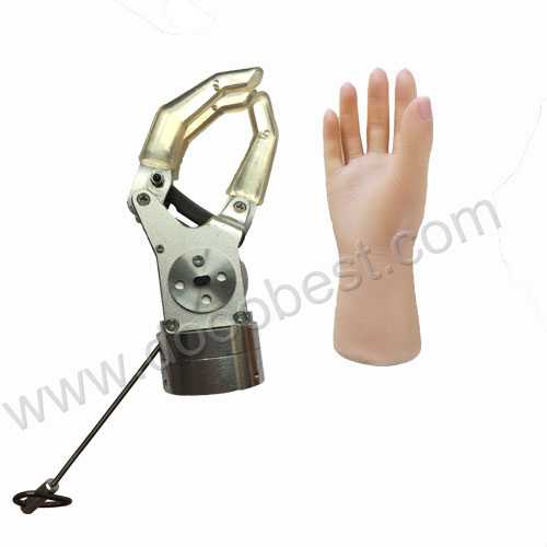 Cable controlled mechanical hand for the below-elbow